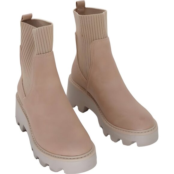 Dolce Vita Shoes - Dolce Vita Villa Chelsea Lug Boot - Light Tan Women's US 7M